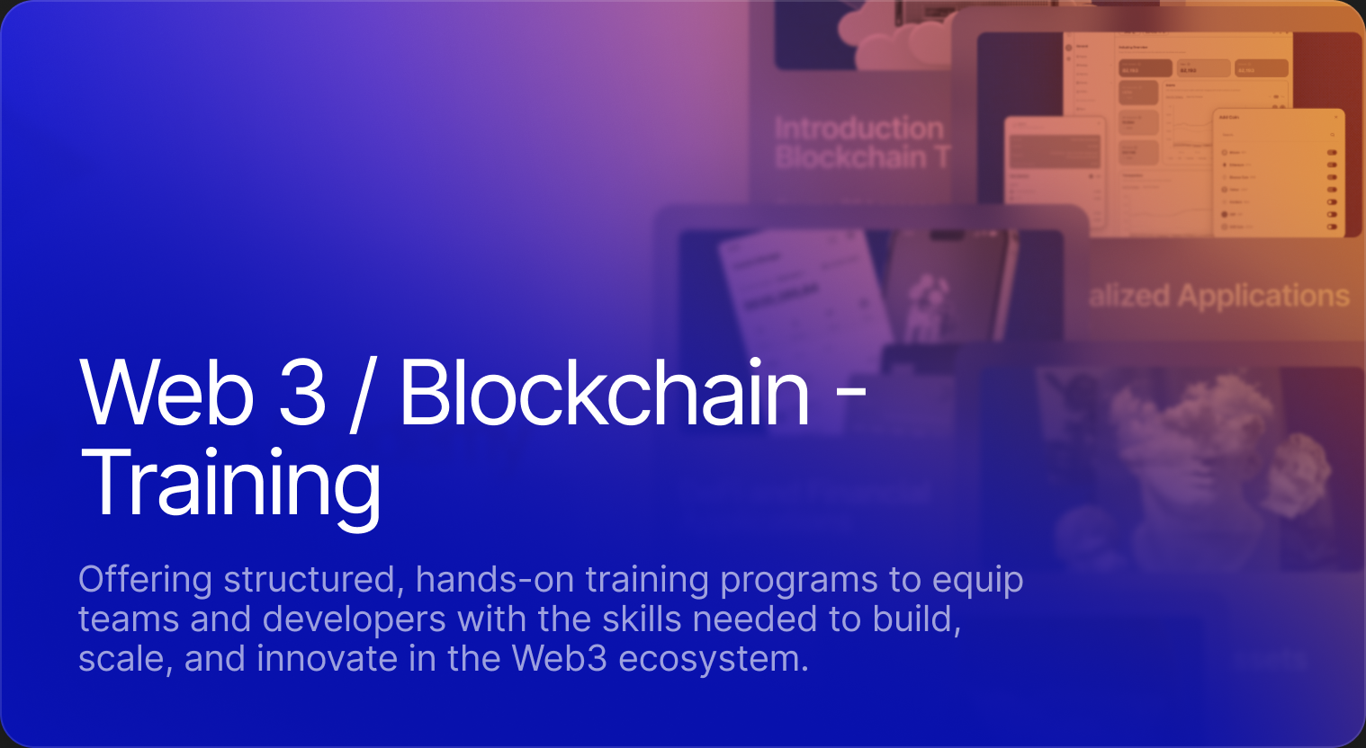 Web 3 / Blockchain - Training